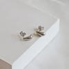 _FF90A Surgical Steel Mini Drop Teardrop Earrings