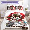 3pcs Custom Name Arale Norimaki Bedding Set Duvet Cover Closure Includes 1 Duvet Cover & 2 Pillowcases for All Seasons Bedroom Decor
