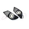 Car Front Fog Light Grille Grill Cover Honeycomb With Fog Lamps For MERCEDES BENZ C-Class W204 2007-2010 A2048850353 A2048850253