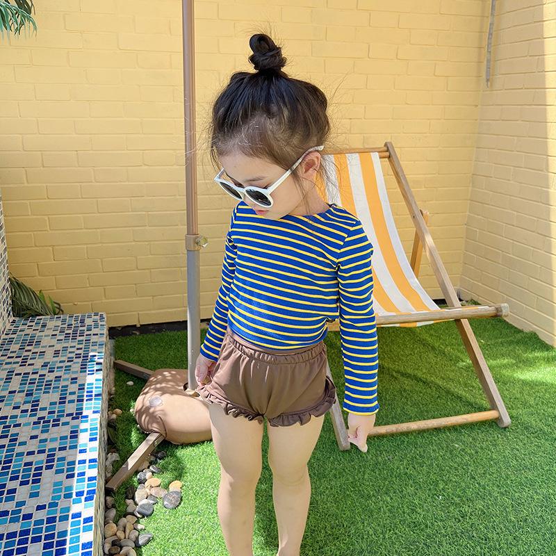 2025 New Girls' Swimsuit: Stylish Two-Piece & One-Piece Options for Young Children