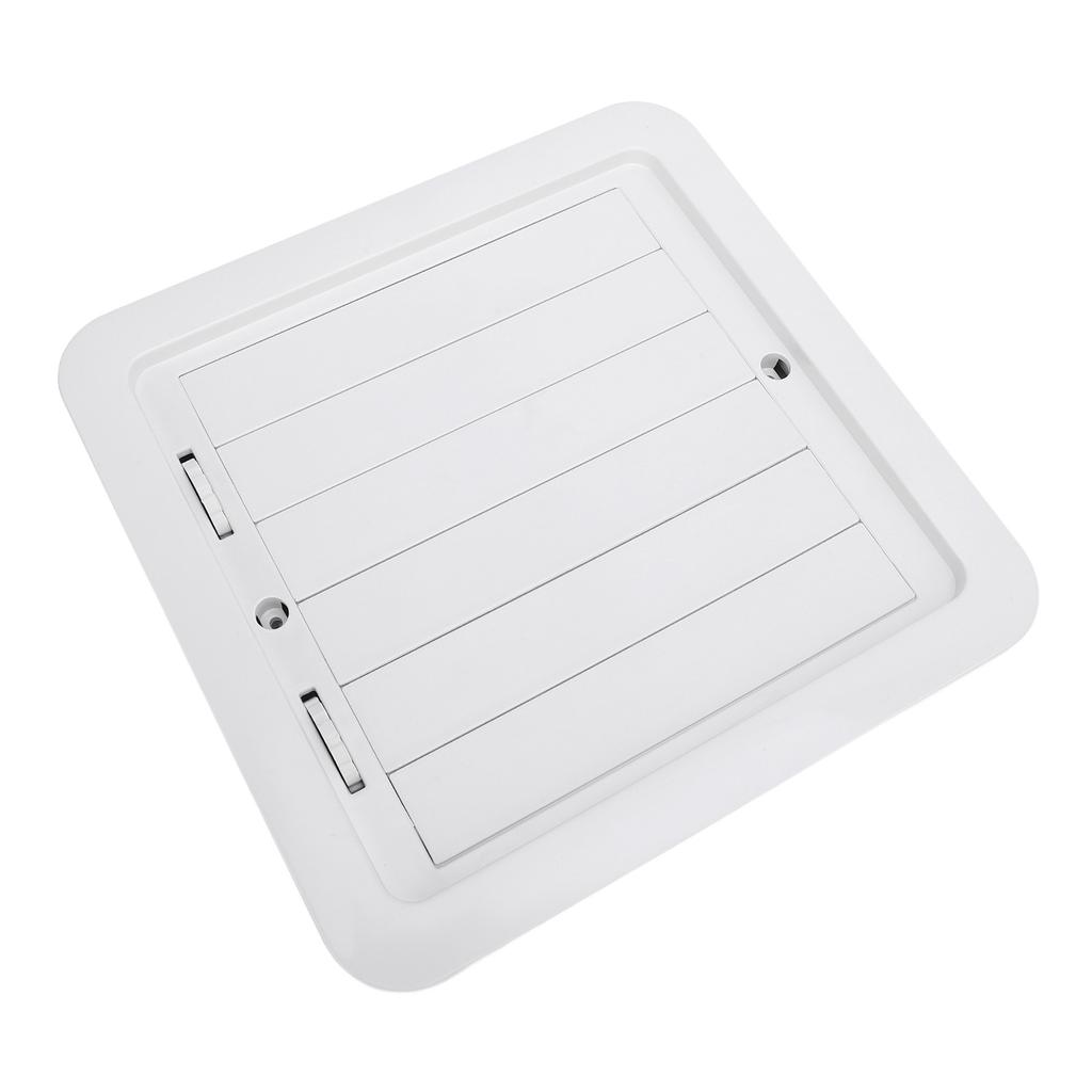 RV Side Vent Fan 12V 5W Manual Adjustment Side Ventilation Exhaust Fan for Campervan Trailer Boat Yacht White