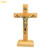 55KF Catholic Jesus Standing Crucifix Church Prayer Tabletop Decoration