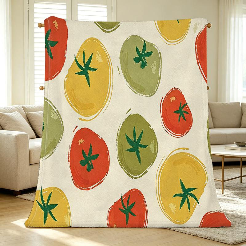 Warm Flannel Blanket Soft, Lightweight, Vibrant Cozy Home Decor for Halloween, Christmas & Home Leisure Use