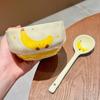 Stoviglie carine in ceramica sottosmalto stile cartone animato Ciotola per riso in ceramica anguria ad alto valore Ciotola piccola Ciotola per zuppe e noodles Ciotola personale speciale