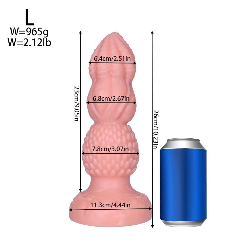Butt Plug Trainer Kit, Large Anal Plug for Beginners & Advanced, Safe Silicone Sex Toys for Men Women Couples Gifts