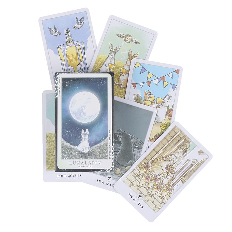 78Pcs Tarot Lunalapin Rabbit Tarot Deck Tarot Cards Tarot Card Game Party Game