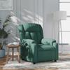 Vidaxl Foldable Armchair, Dark Green, Fabric Upholstered