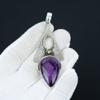Amethyst Pendant, Natural Amethyst Gemstone Jewelry, 925 Sterling Silver Jewelry, Handmade Bohemian Jewelry Pendant, Unisex Pendant For Gift