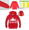 Kids Sleeve Long Hoodie Coat Boys Girls Game Fortnite Printed Sweater Hooded