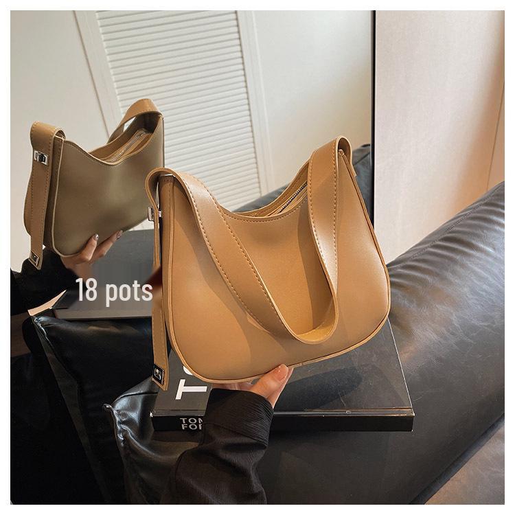 Bags Sense Women's 2023 Autumn Trendy Underarm Shoulder Bag with Bias Lock and Large Capacity