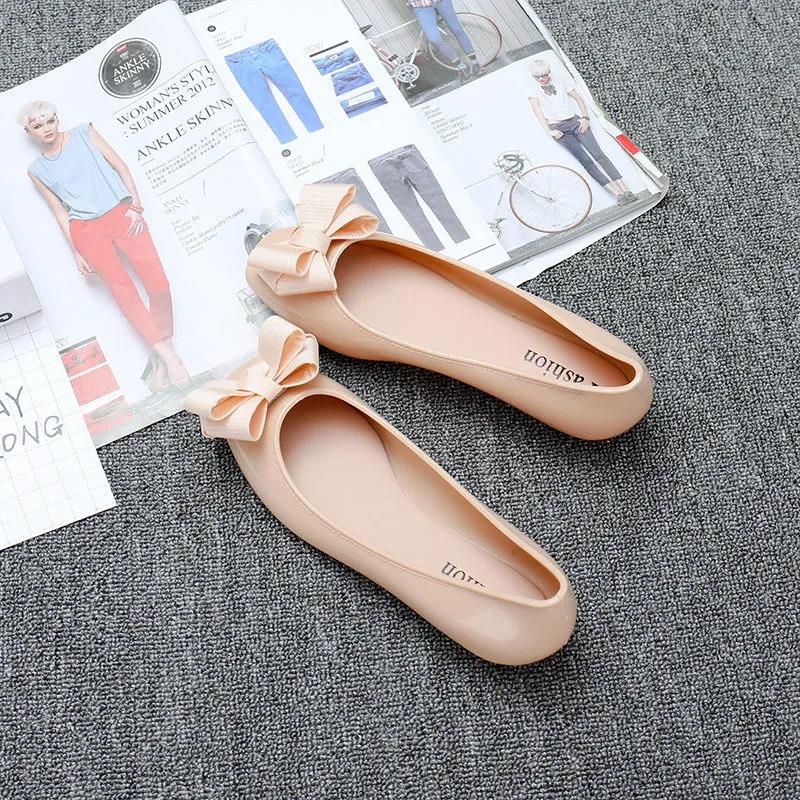 Cresfimix Zapatos De Mujer Women Cute Sweet Navy Blue Slip On Flat Shoes Ladies Classic Summer Jelly Comfort Beach Loafers