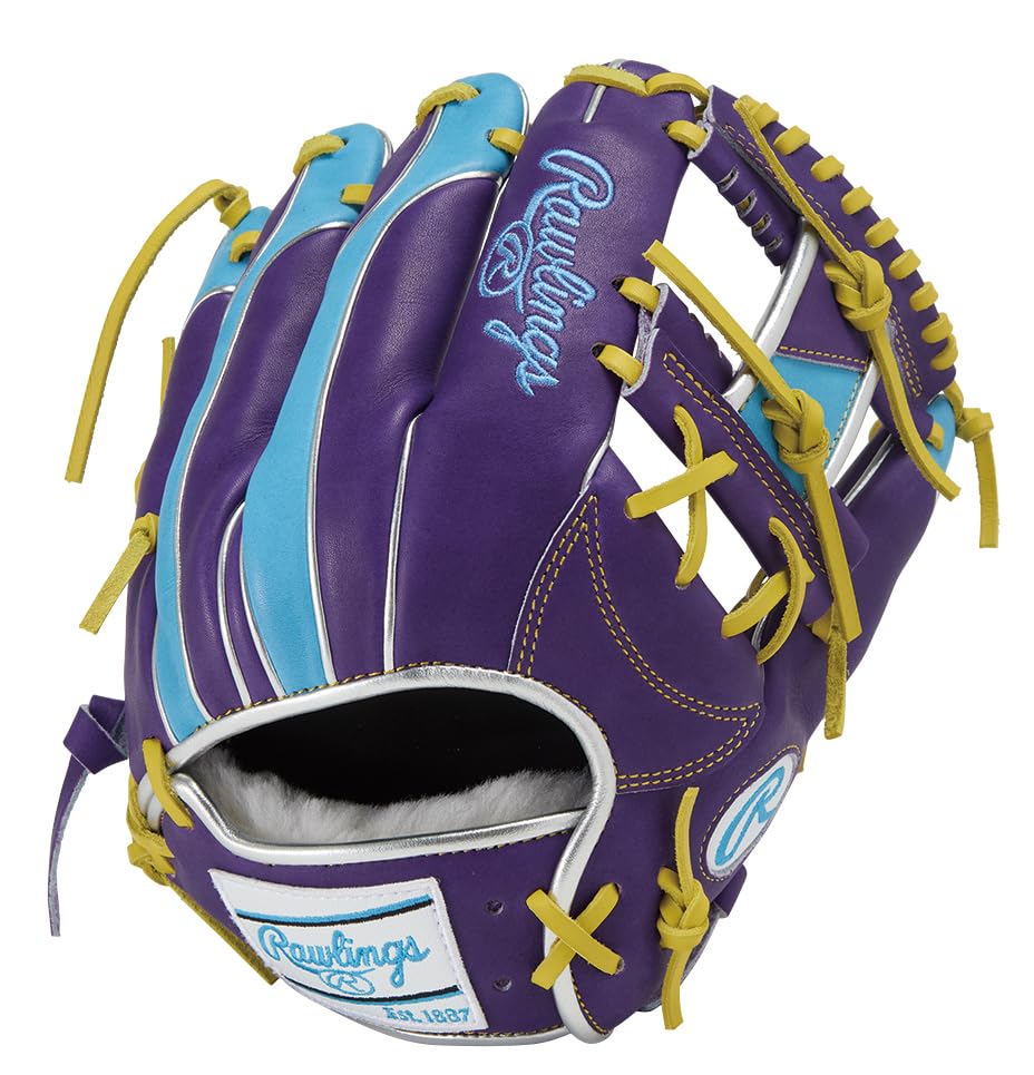 

Rawlings PRO EXCEL Wizard COLORS GR5FHW2CN52MG Baseball Throw HOH® #02 Glove, Soft, Infielder s, Purple/Sax, 11.25 inches, Right-Handed