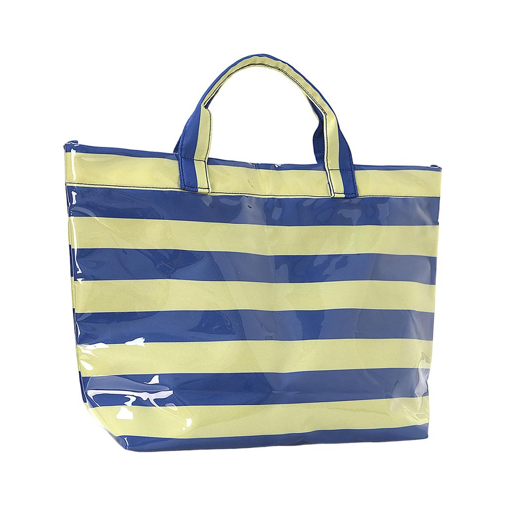 Striped Large Capacity Bag Beach Bag for Women Casual Summer Travel Shoulder Bag Lightweight