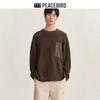 PEACEBIRD Herrarbetskläder Fickstickad Tröja