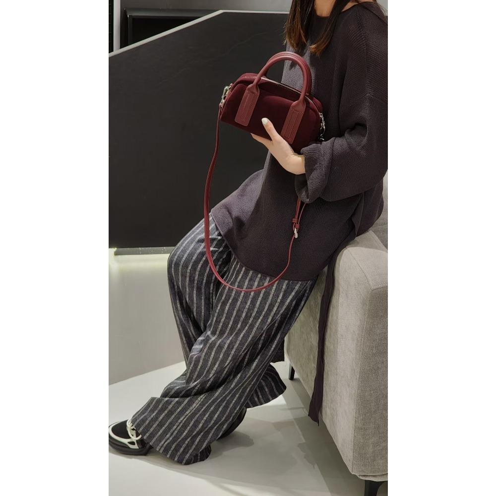 Rindsleder Handtasche Echte Leder Tragetasche Vielseitige Schulter Umhängetasche Damen