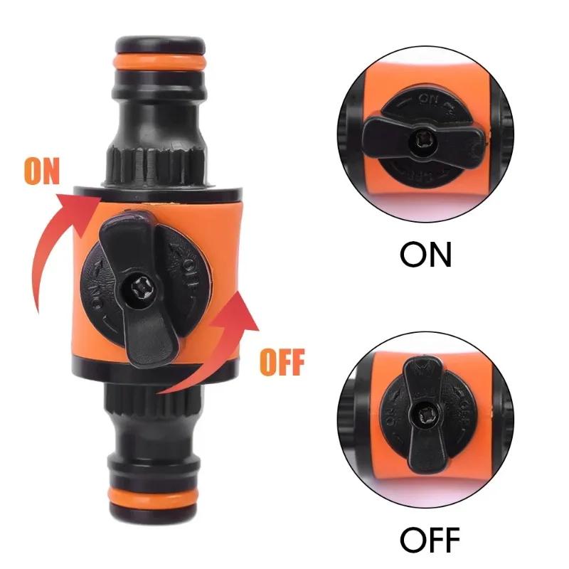 1/6ks Konektor hadice pro kohoutek Zahradní hadicový uzavírací ventil Plastová hadička Kohoutek Rychlý spoj Fitinky zahradního zavlažovacího systému