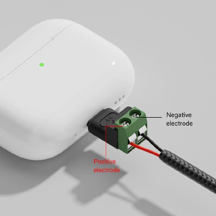 Doppelzweck Micro-USB zu 2-Pin Klemmenstecker 5V3A Ladeadapter für Heimelektronik Spielzeug-Ladeadapter