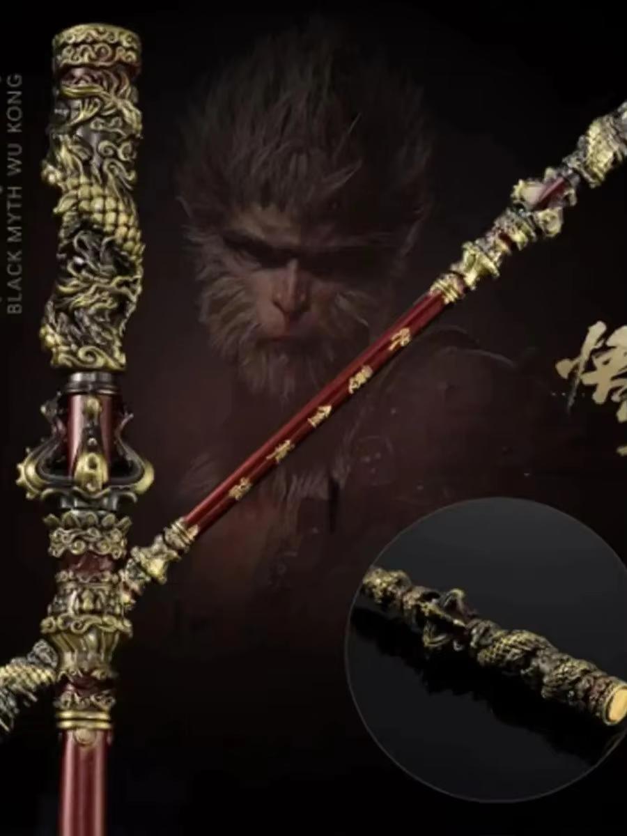 

Новый 22см Черный Миф: WuKong Оружие Sun Wukong Monkey King Bar Metal Elite Резные мечи Игровые Периферийные Устройства Подарки на Фестиваль Игрушки Детские