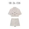 Fashion Style Summer New Arrival Fashion Trendy Women's Clothing Stylish Linen Short Suit Outwear 7901381 711