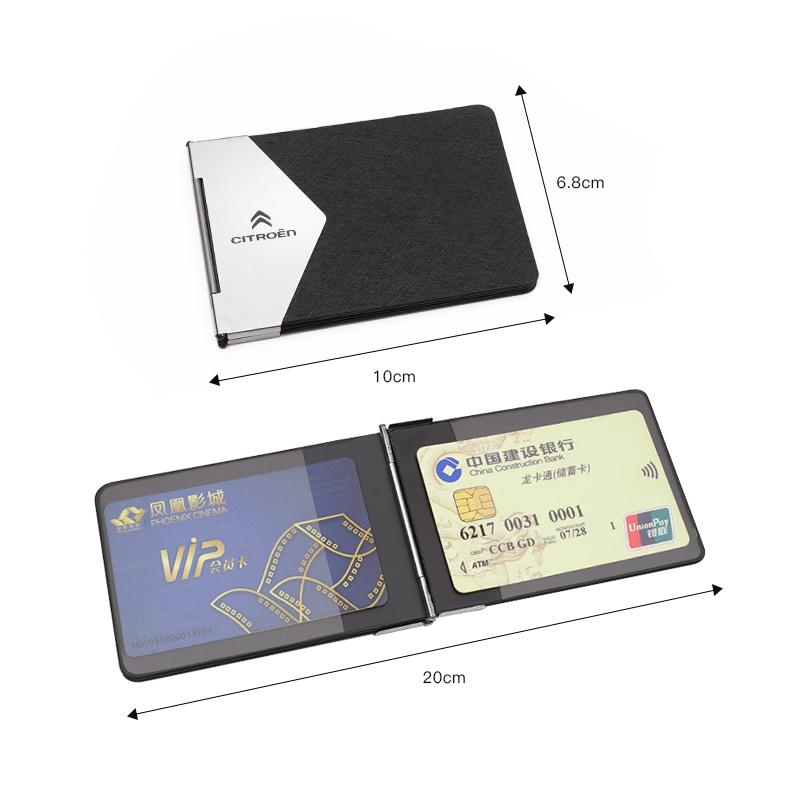 Car Metal Auto Driver License Cover Credit Card Holder For Citroen VTS DS3 DS4 DS5 RD3 Cross Berlingo Xsara Cactus Saxo Jumpy C8 ajy256