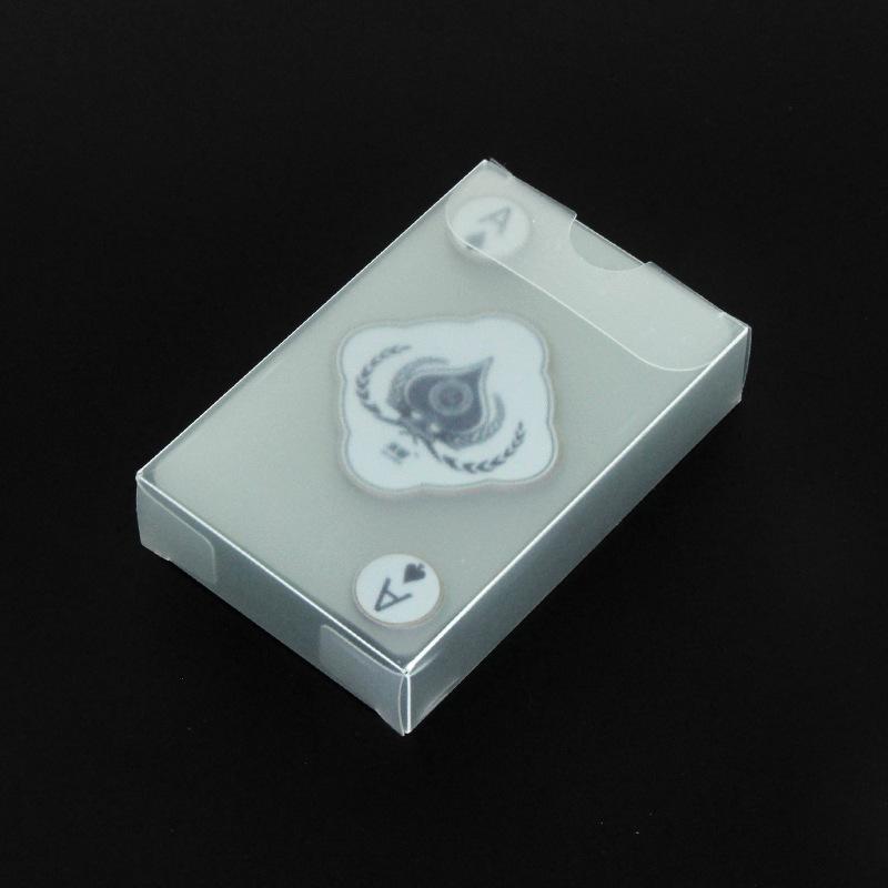 Transparent Frosted White Pvc Plastic Playing Cards Waterproof Durable Poker Cards For Casino Party Game Adults