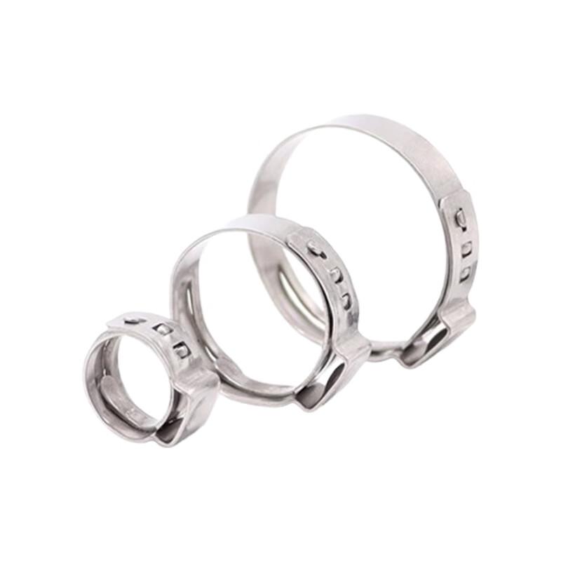 304 Stainless Steel Single Ear Stepless Hose Clamps