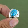 Kupfer Türkis Ring 925 Sterling Silber Ring Neuestes Design Schmuck Edelsteinring Handgefertigter Ring Geschenk für Mutter In Ringgröße erhältlich
