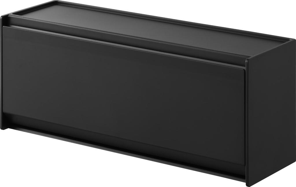 Yamazaki Magnetic Medicine Supplement Storage W26 x D8 x Floating Medicine 1358 & Case, Black, Dimensions H10.6cm, Tower, Storage, Case,