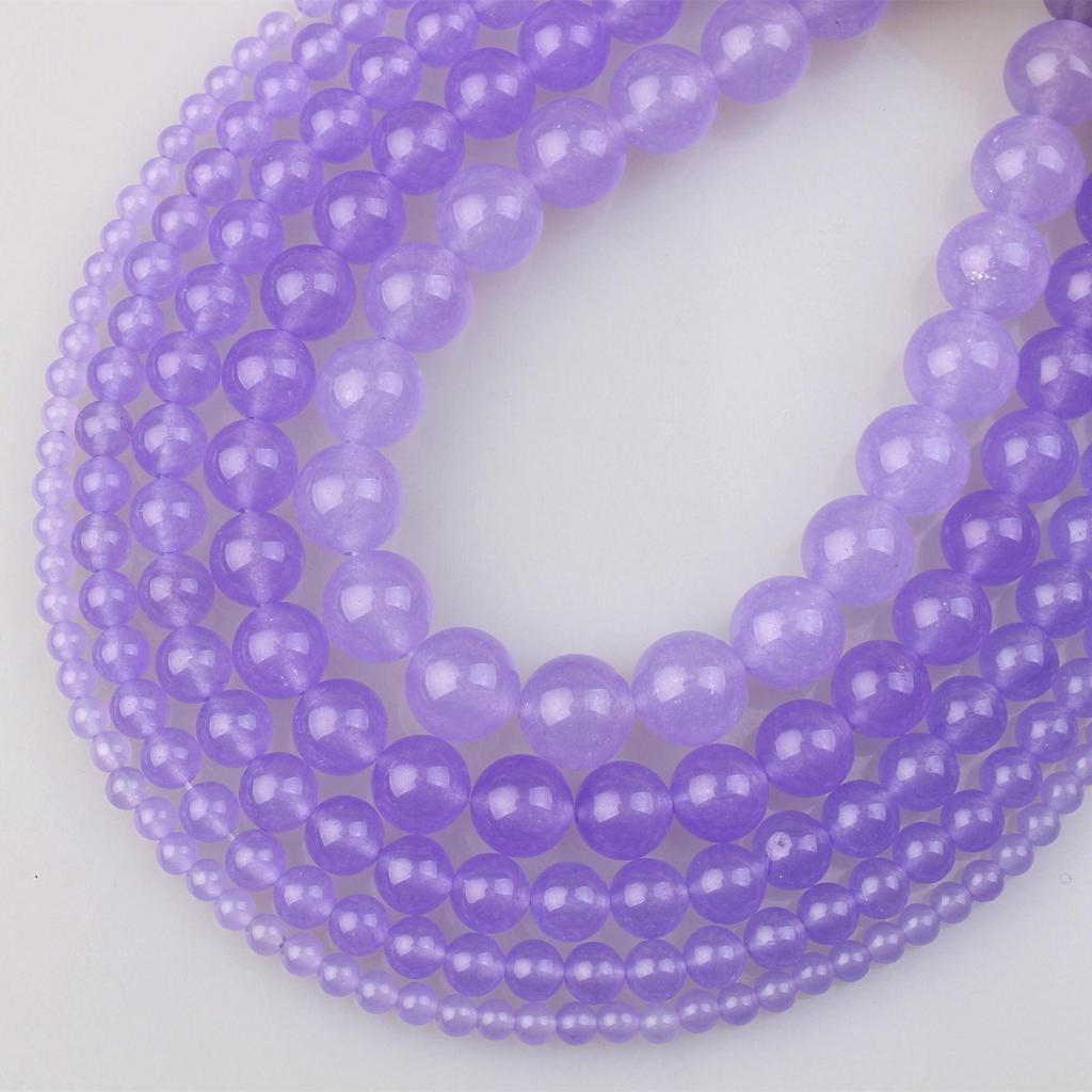 Bunte Chalcedon Jade Perlen für DIY Schmuck- & Armbandherstellung