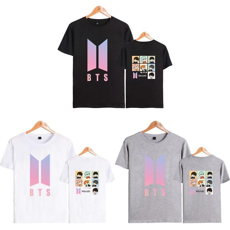 BtsGrafisk Tryckt Modal T-shirt Oversized Streetwear Skjorta För Kpop-fans Sommar Casual
