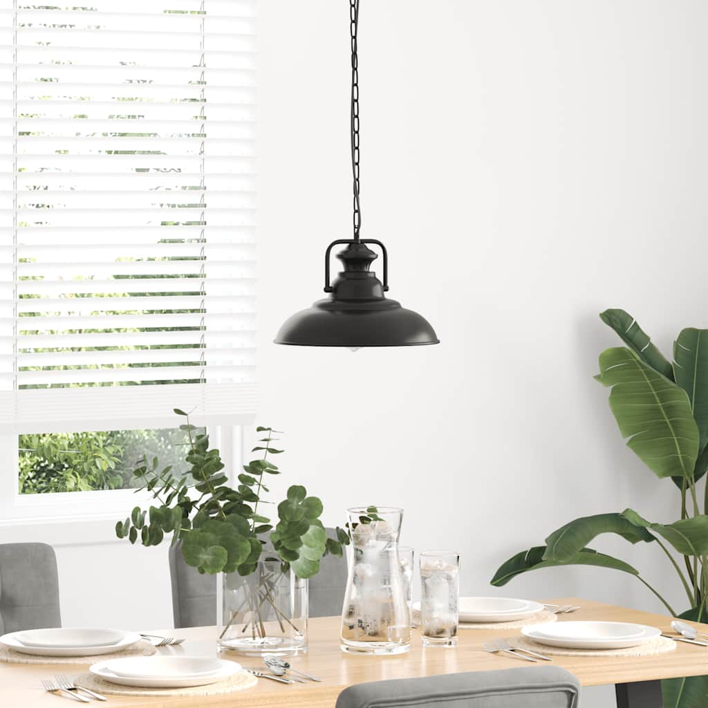 Lampa Wisząca E27 Czarna Ø 31 Cm Żelazo