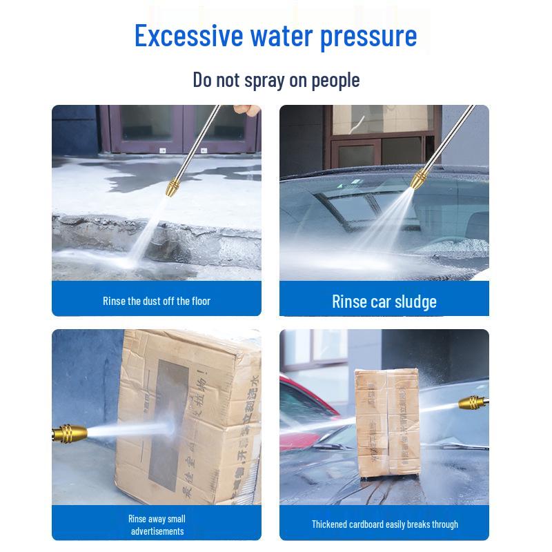 High-Pressure Washer for Powerful Floor & Car Cleaning with Extended Spray Gun