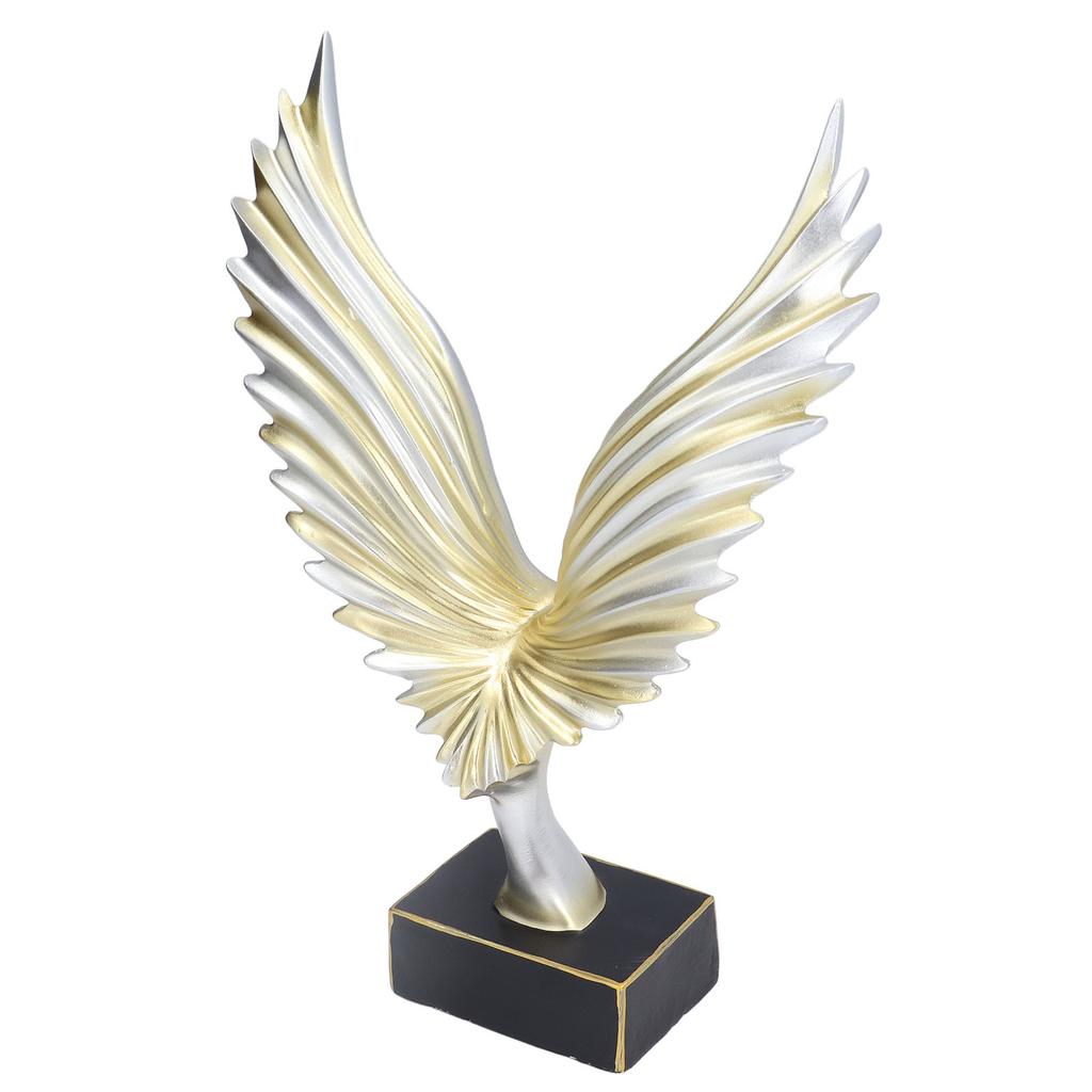 Nordic Wing Statue Resin Sculpture Statue Ornaments Modern Living Room Decoration Desktop Abstract Crafts