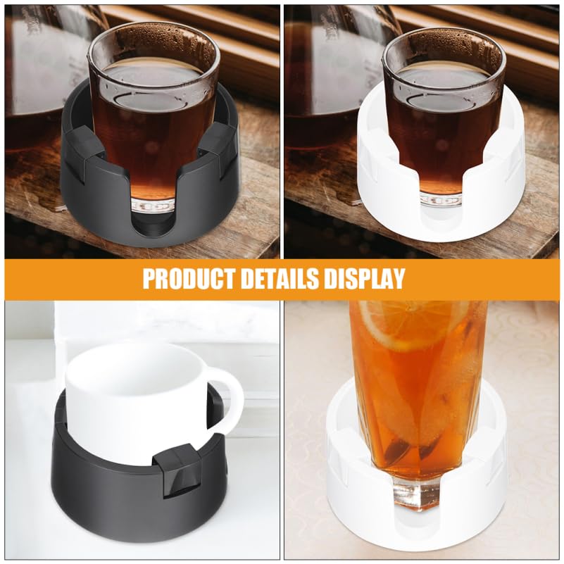 iplusmile 2pcs Cup Cup White and Sofa Drink Bottle for and Campers Spill-Proof Holder, Adhesive, Desk, Spill-Proof Holder, Black, Table, Stand,