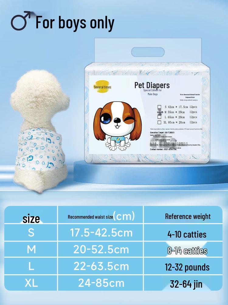 Pet Physiological Pants: Dog Underwear for Male and Female Dogs, Period and Safety Pants for Puppies and Large Dogs