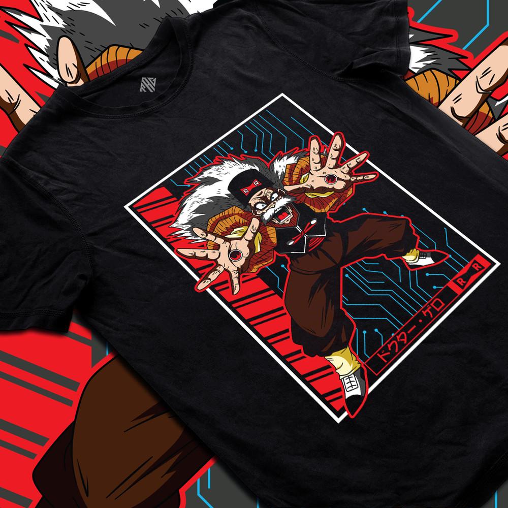 

Dr. Gero T-Shirt Dragon Ball Z Red Ribbon Scientist Fan Art Tee 4XL