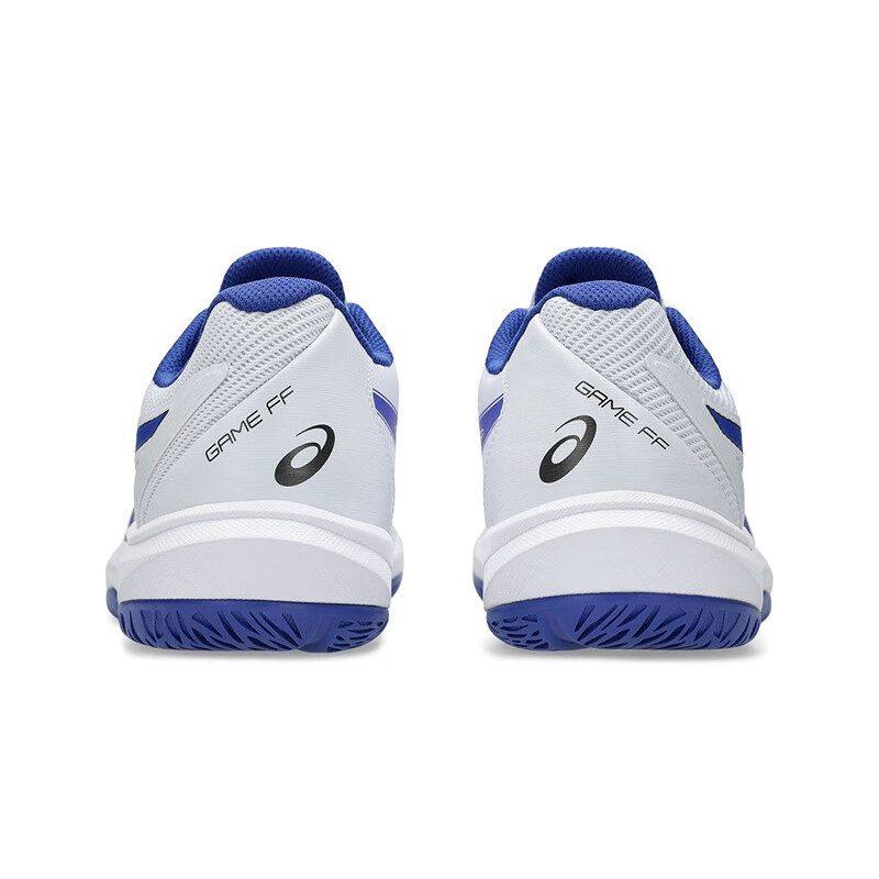 ASICS GEL GAME FF Synthetic Leather Breathable Support Low top Tennis Shoes Men's White Blue 1041A489-103