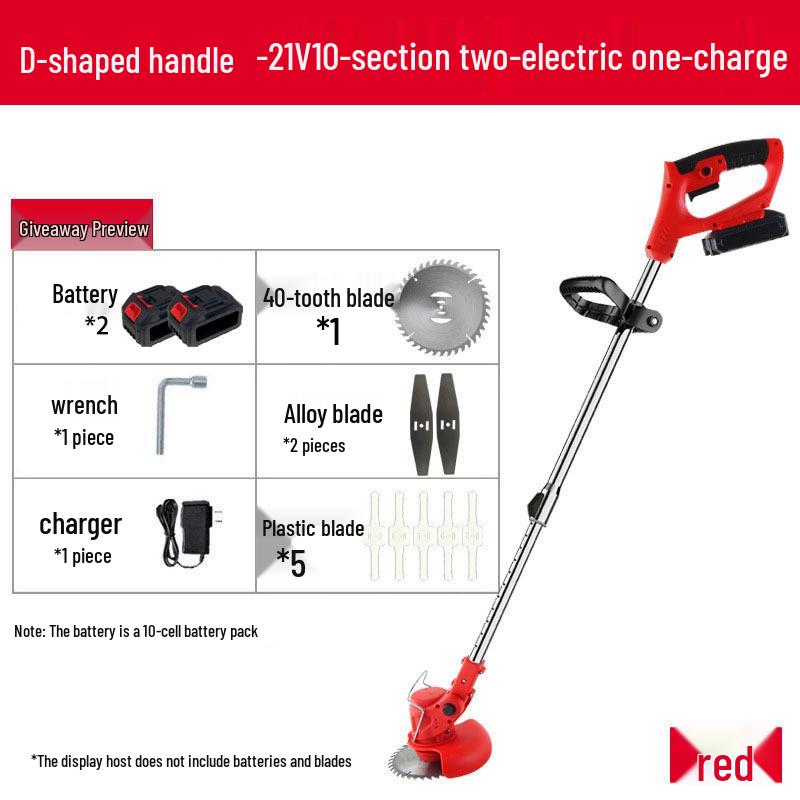 Compact Handheld High-Power Folding Lawn Mower with Cross-Border Lithium Battery