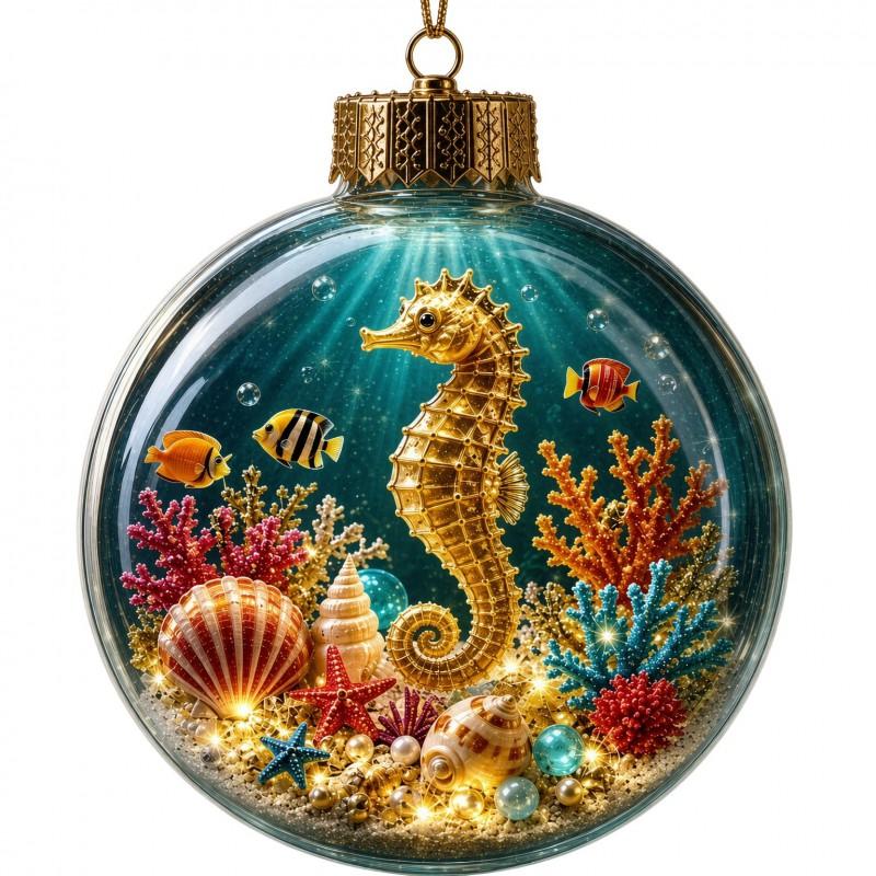3D Kristallen Kerstversiering Bal Boom Hangend Decor - Acryl Feestdecoratie Semi-Handgemaakt Amerikaanse Stijl