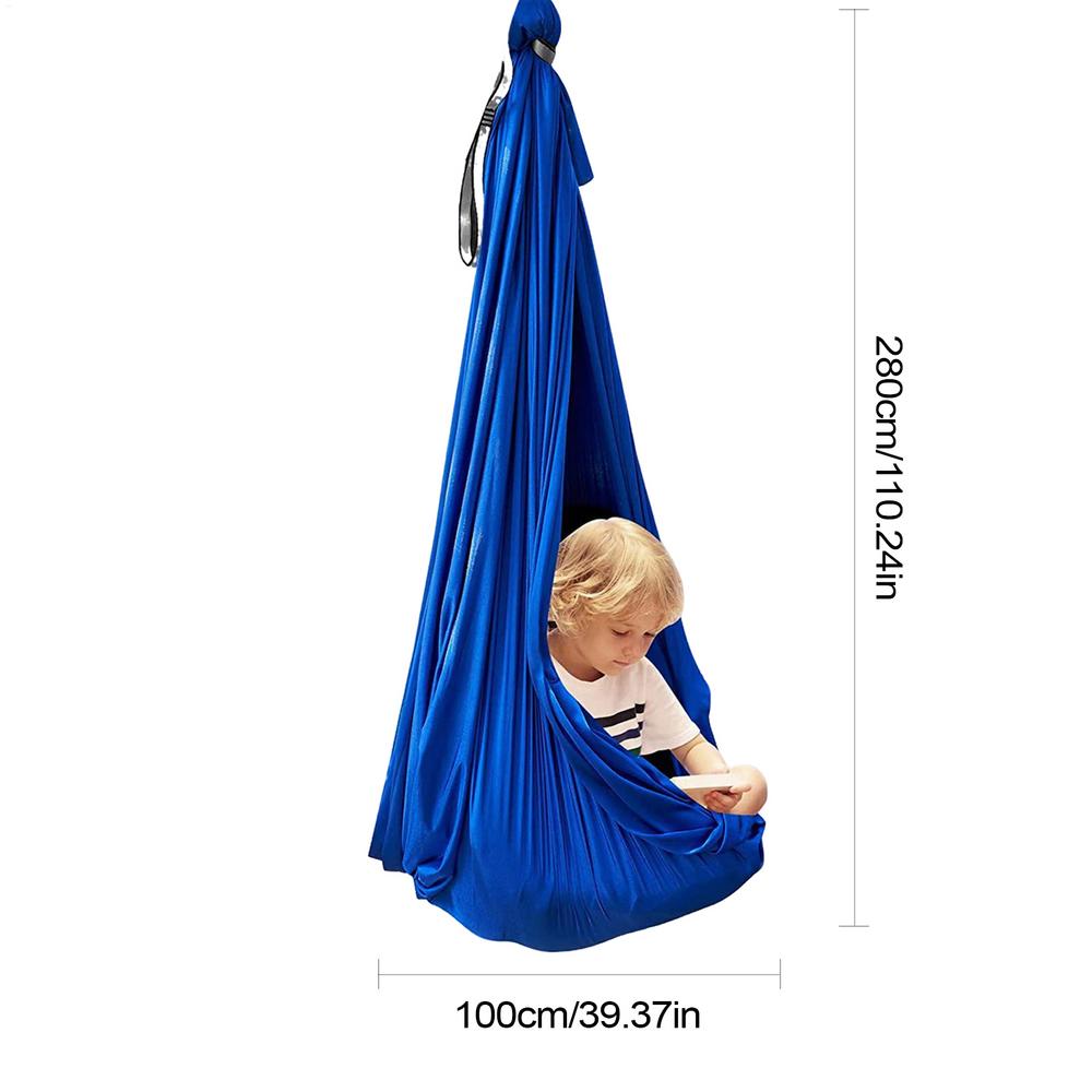 Swing for Children's Child Home Hammock Hangemock Adjustable Yoga Fitness Tool with Extension Straps Carabiner
