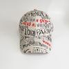 New printed letter baseball cap, European and American personalized wide-brimmed sunshade cap, one piece in stock.