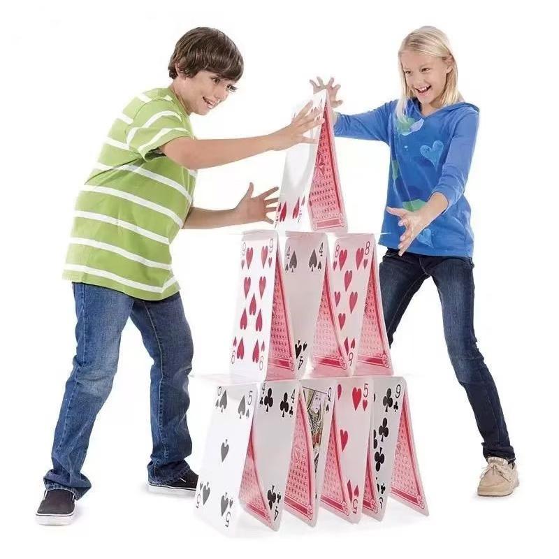 Jumbo Oversized 4Times Larger Poker Playing Cards Games For Adults Children Juegos De Mesa Familiares Divertidos Partyspiele