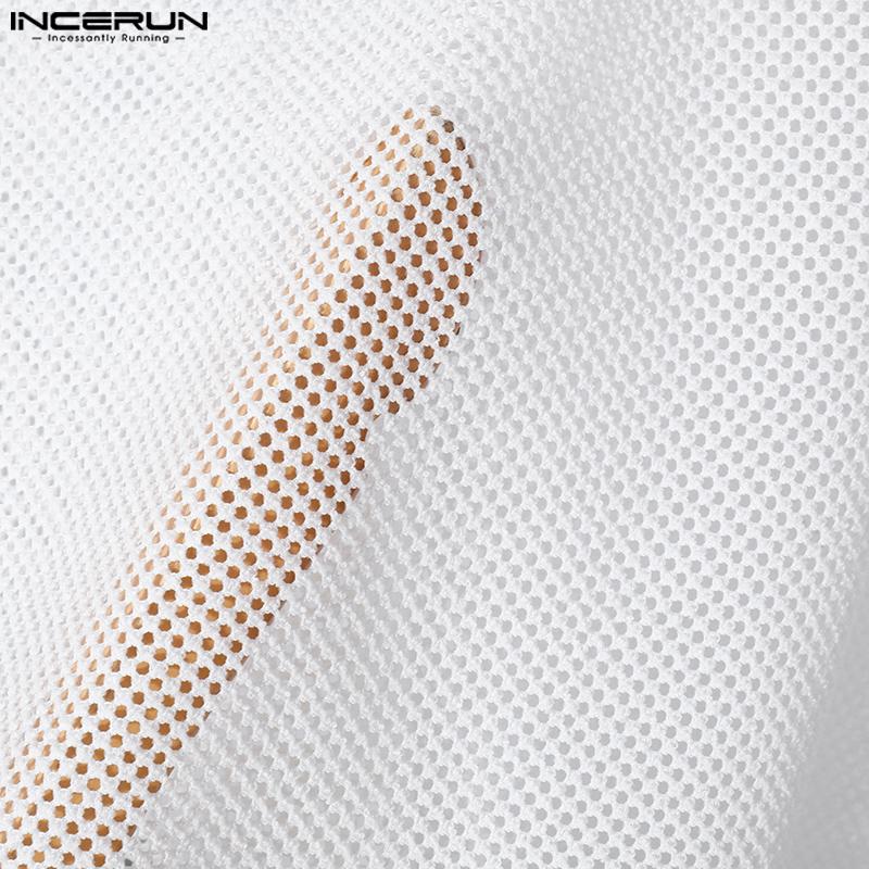 INCERUN Herren Langarm Aushöhlen Lose Kapuzen Sweatshirts Tops