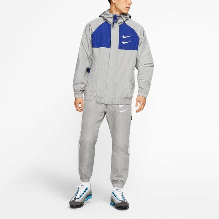 Nike Jackets Men's Gray Hooded Moderate Other CJ4888-073