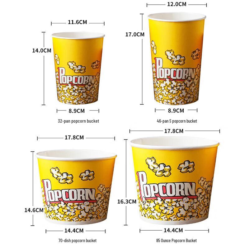 Jednorázové papírové kyblíky na popcorn