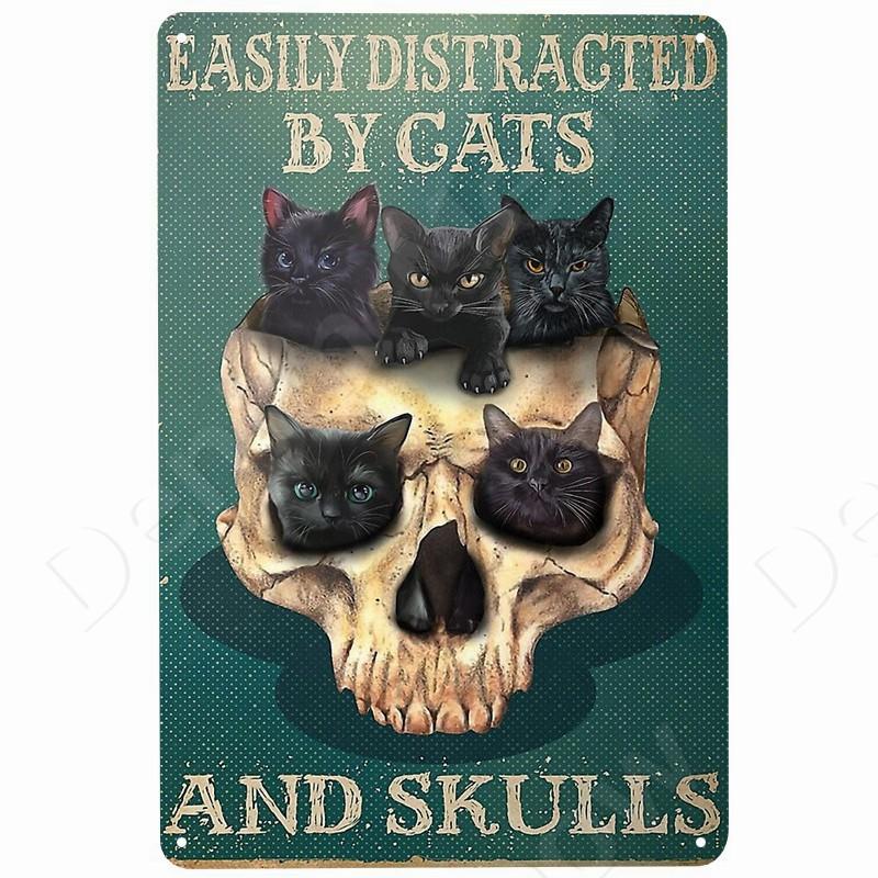 Skeleton Vintage Metal Tin Sign, You and Me We Got This Skull, Retro Plate for Bar, Pub, Cafe, Wall Decor, Love Gifts for Fam