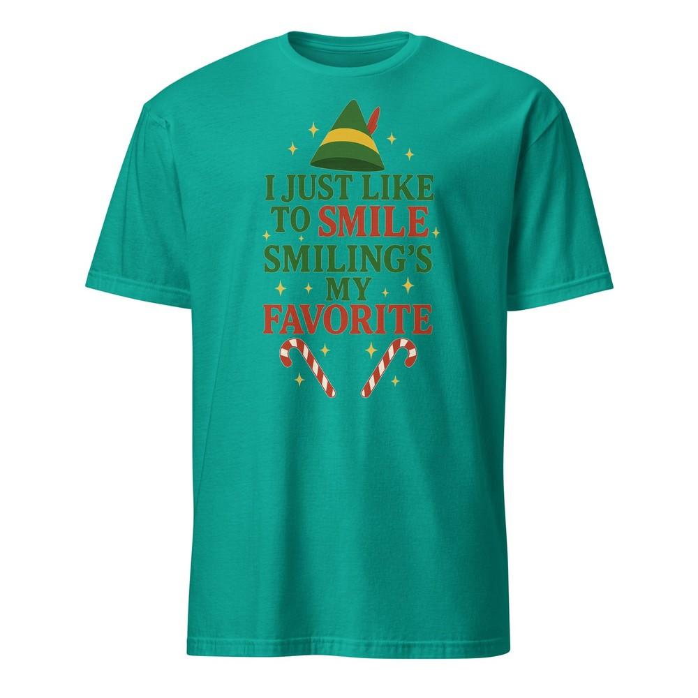 

I Just Like To Smile - Elf Shirt - Christmas Movie quote, Unisex Unisex T-Shirt XXXXL