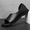 Men Fashionable Sandals Two-layer Leather Rubber Like Soft Soled Outdoor Shoes High-quality Beach Shoes Handcrafted Sizes 37-45