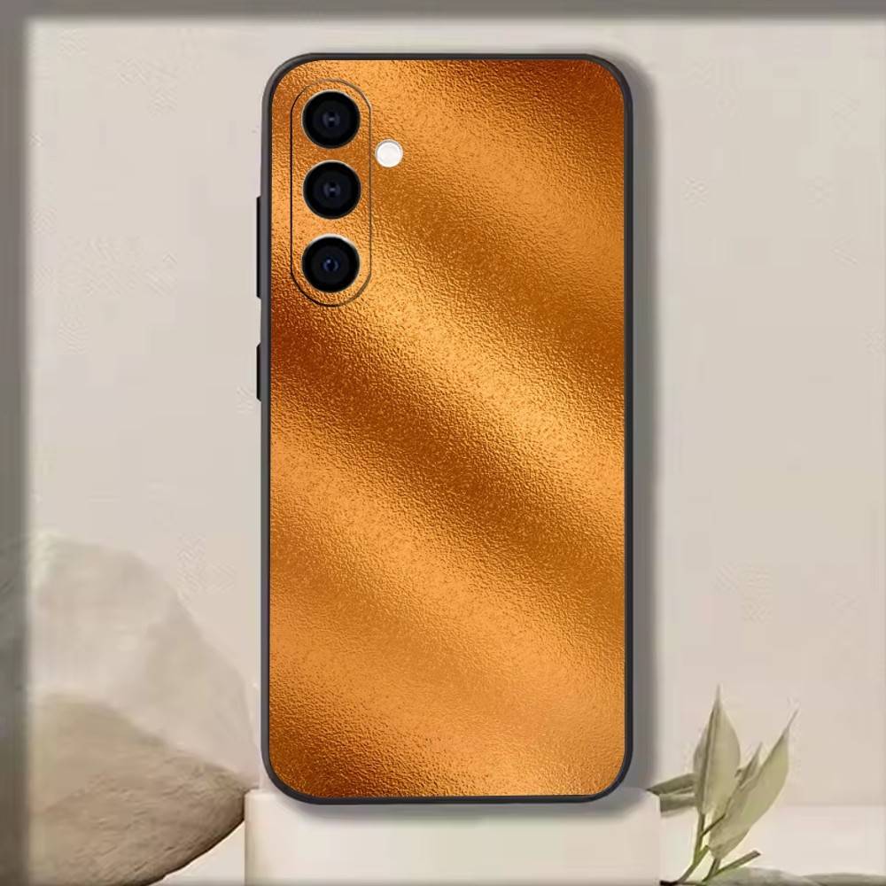 Retro Amber Texture Laser   Phone Case Black Silicone Soft For Samsung Galaxy A73,A72,A71,A70,A53,A52,A51