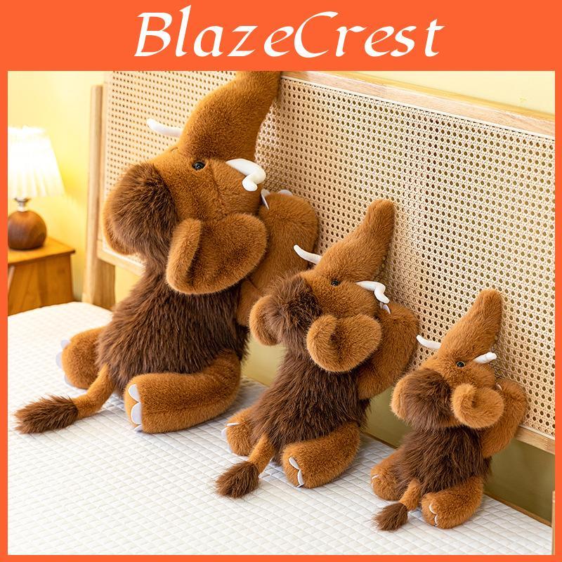 Peluche Mammouth en Tissu à Poil Court pour Anniversaire d'Enfant et Collectionneurs